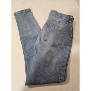 Free People jeans womens size 31R skinny style Light Wash High-Rise (J58